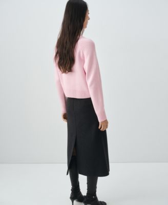 Women's Chunky Knit Wool-Blend Cardigan