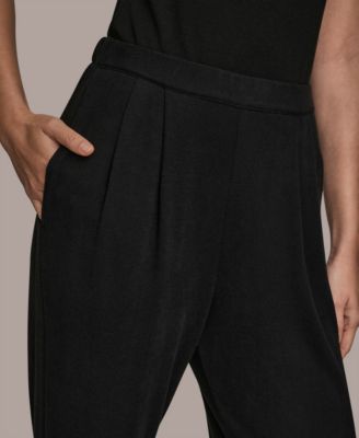 Women's Pleated Pull-On Pants