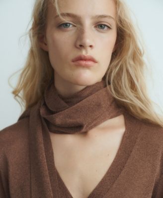 Women's Foulard Fine-Knit Cardigan