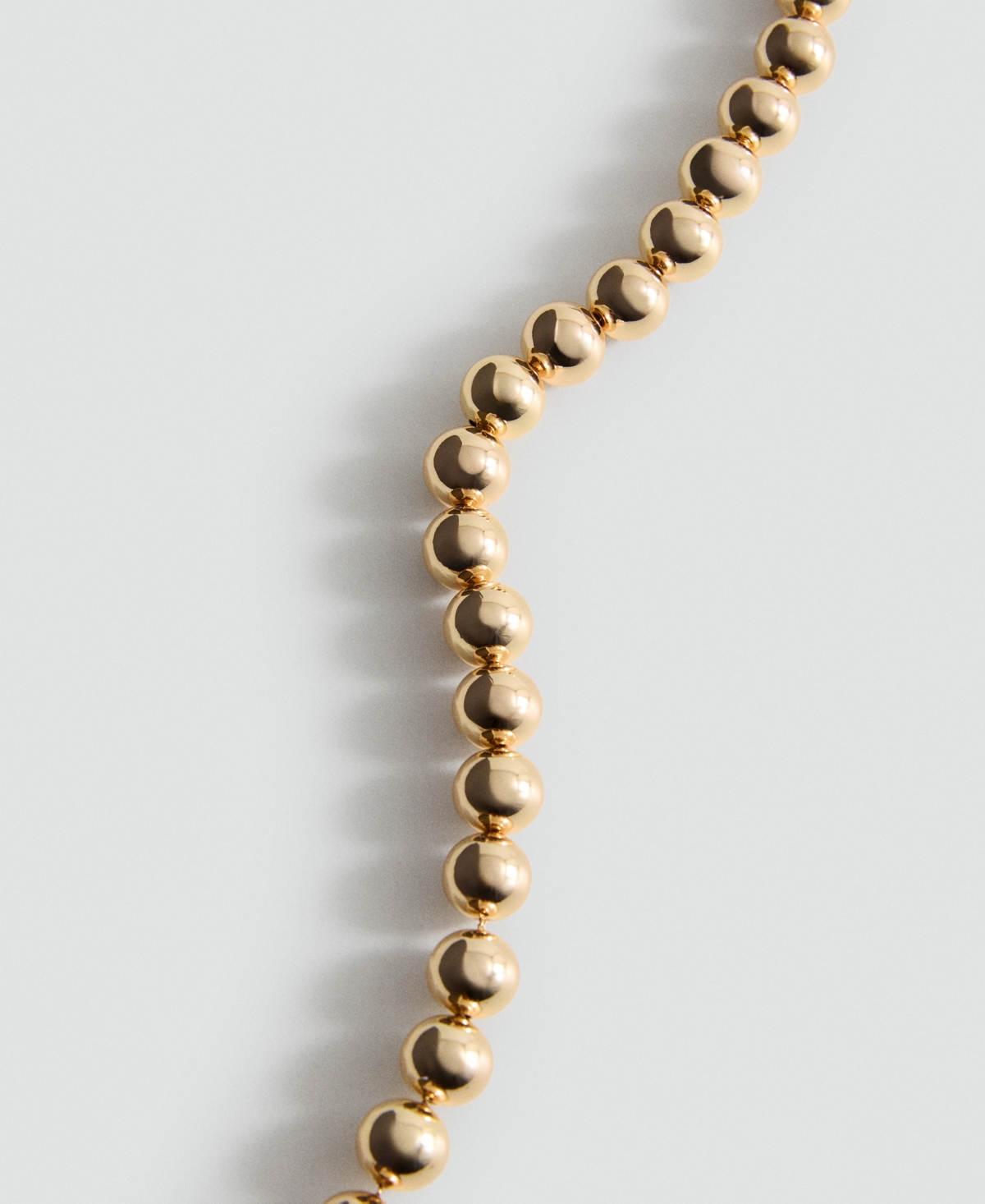 Mango Women's Metallic Spheres Necklace