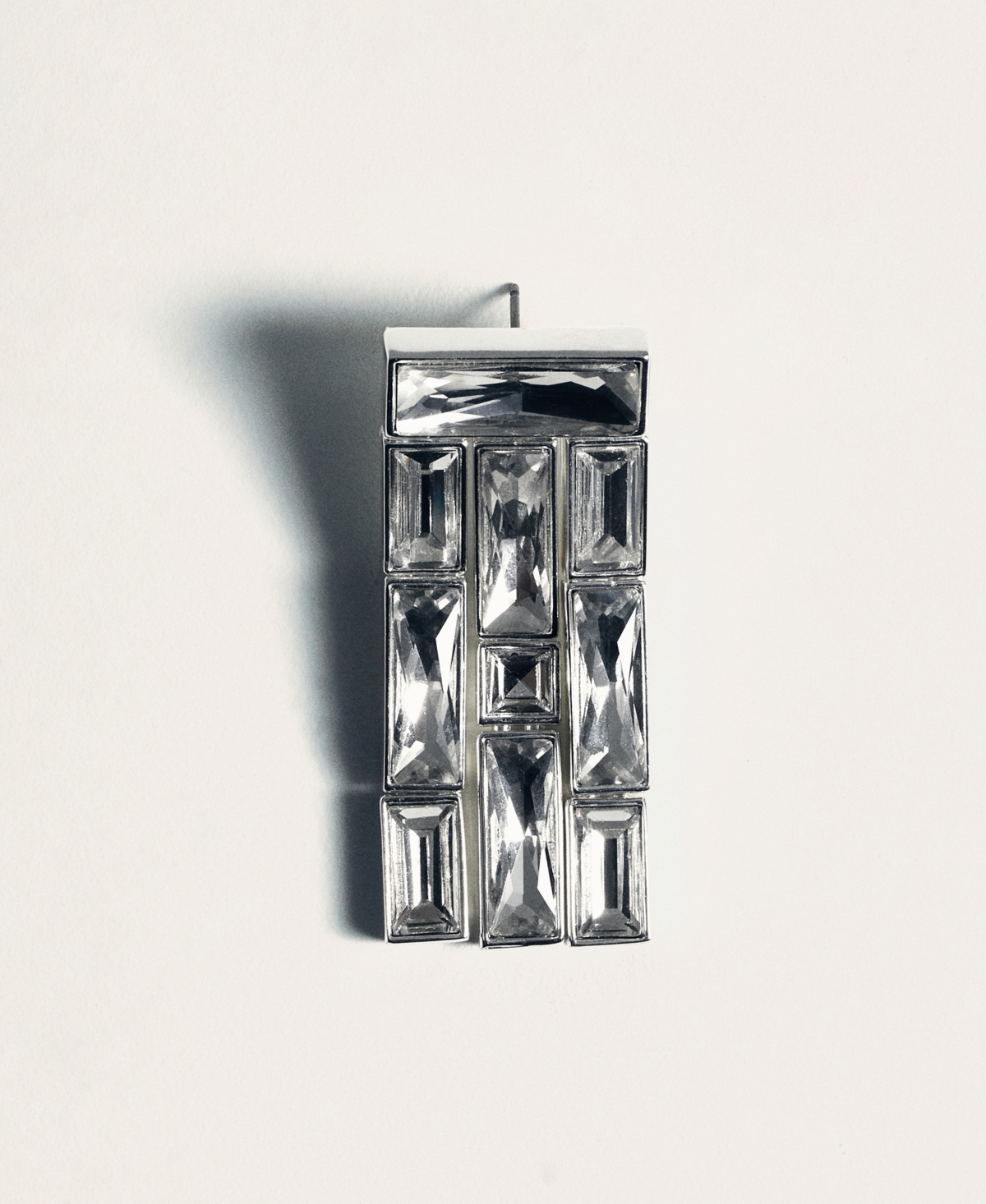 Mango Women's Crystal Strips Dangling Earrings