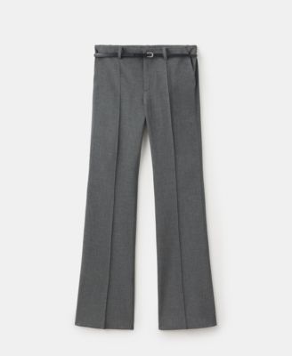 Women's Belt Straight-Fit Pants