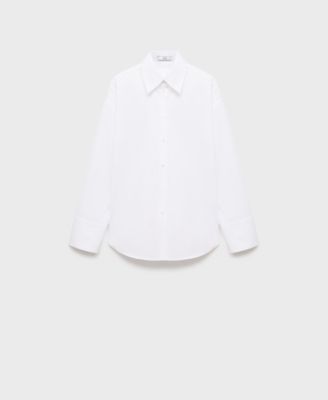 MANGO - Women's Oversize Poplin Shirt