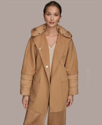 Donna Karan Weekend - Women's Puffer Sleeve Cape Coat