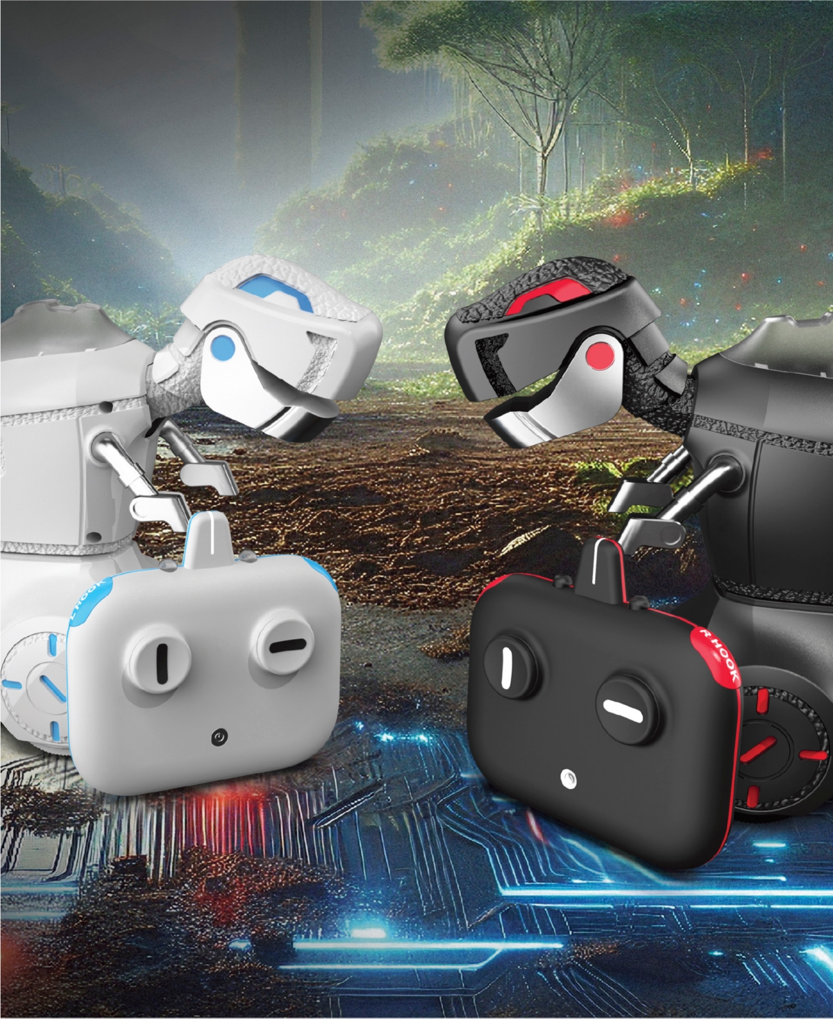 Sharper Image Robo Raptor Rivals Battle Dinos Toy