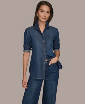 Women's Long Sleeve Denim Shirt