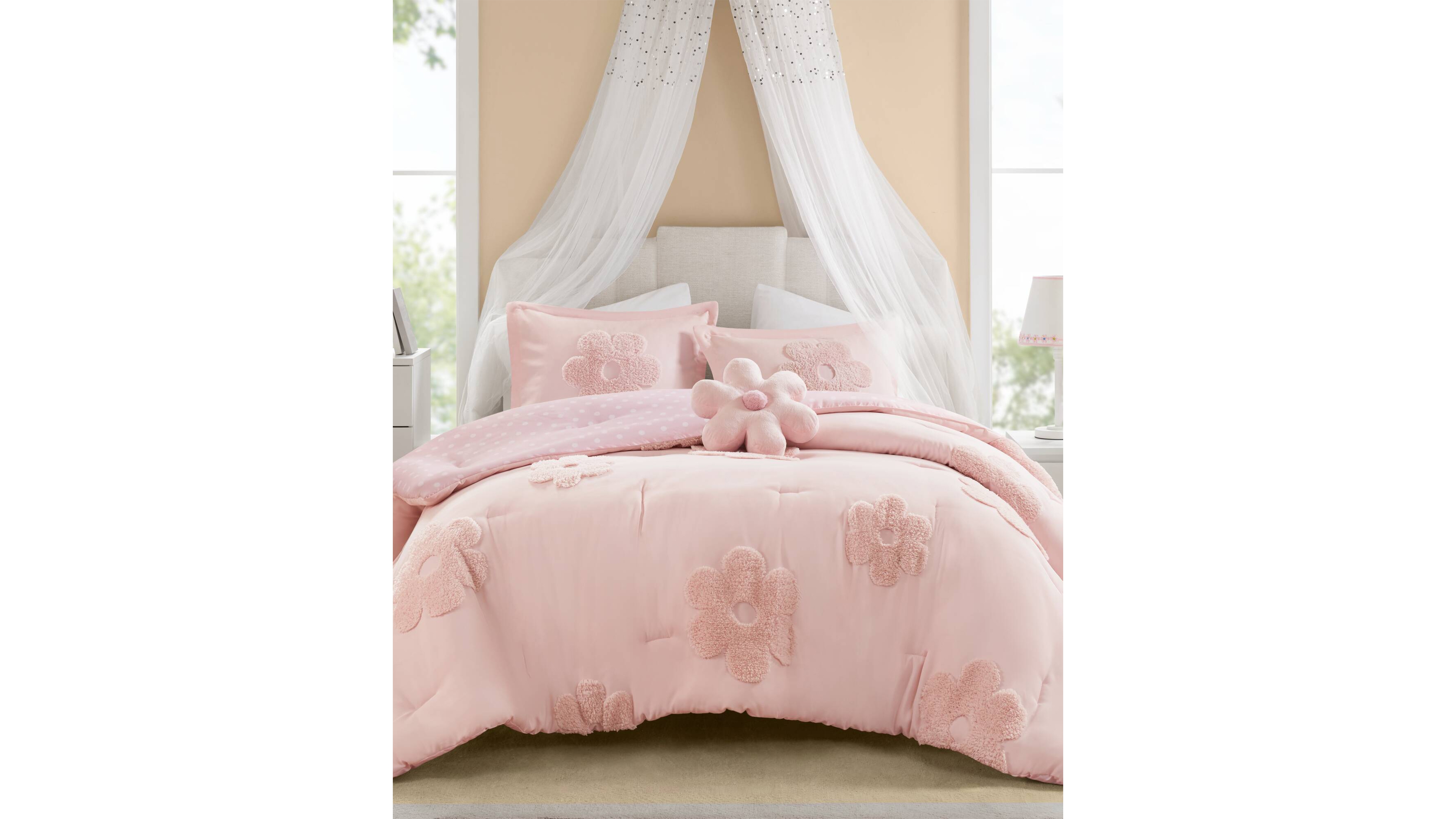 Intelligent Design Gracie Floral Reversible 4-Pc. Comforter Set, Full/Queen