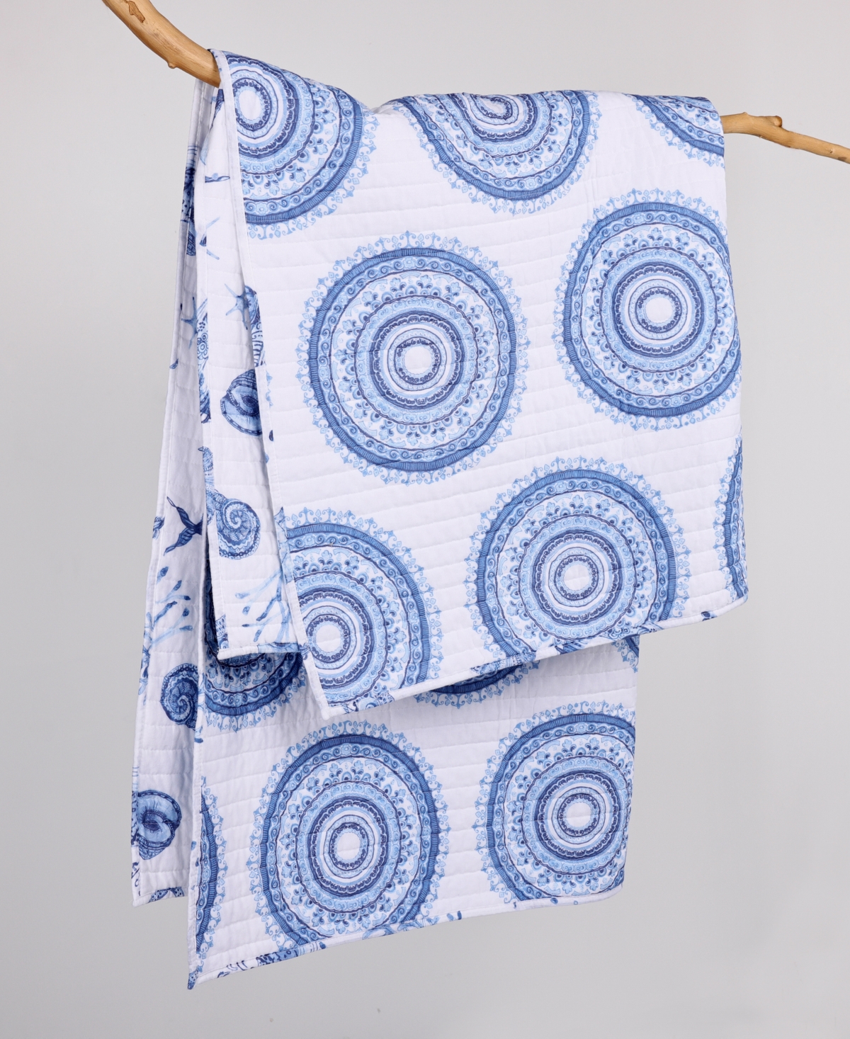 Levtex Batik Ocean Reversible Quilted Throw, 50" x 60"