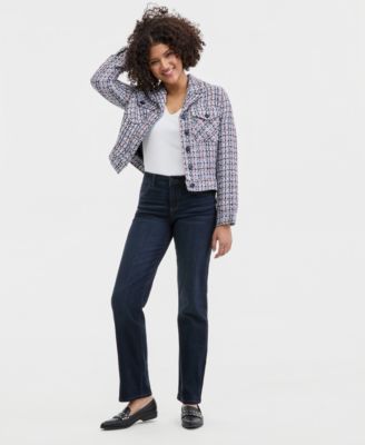 Women's Kennedy Mid Rise Straight Jeans