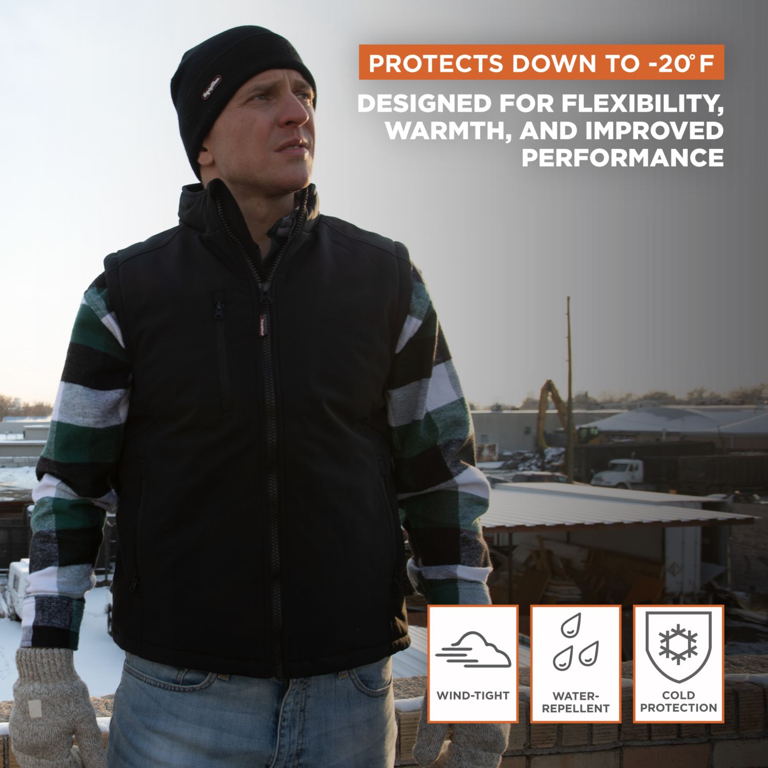 Men's Insulated Softshell Vest