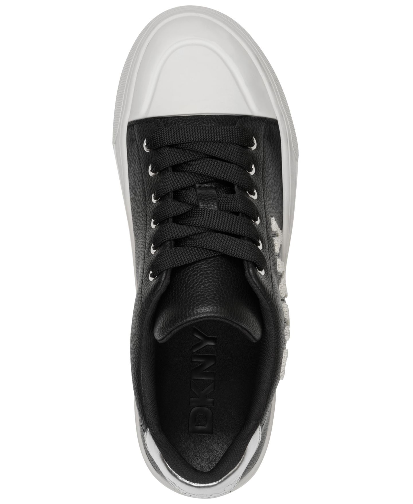 Женские кроссовки DKNY York Lace-Up, цвет: Чёрный — фото 4