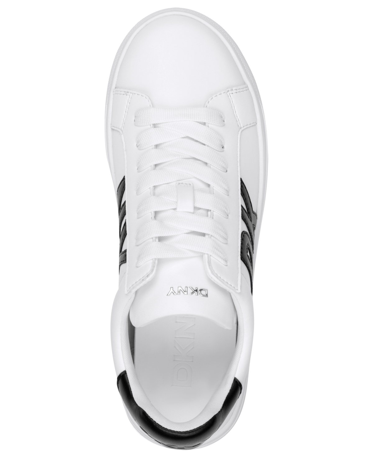 Dkny Abeni Platform Low Top Sneakers In White