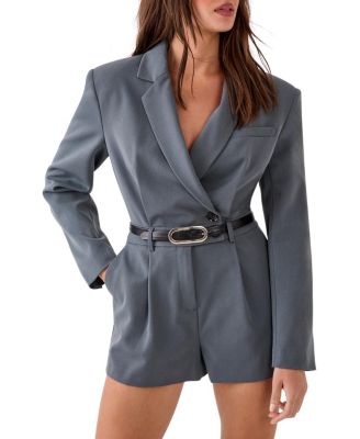 Women's Tailored Button Detail Romper