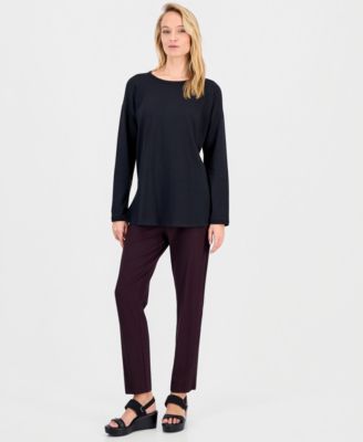 Women's Long-Sleeve Round-Neck Top