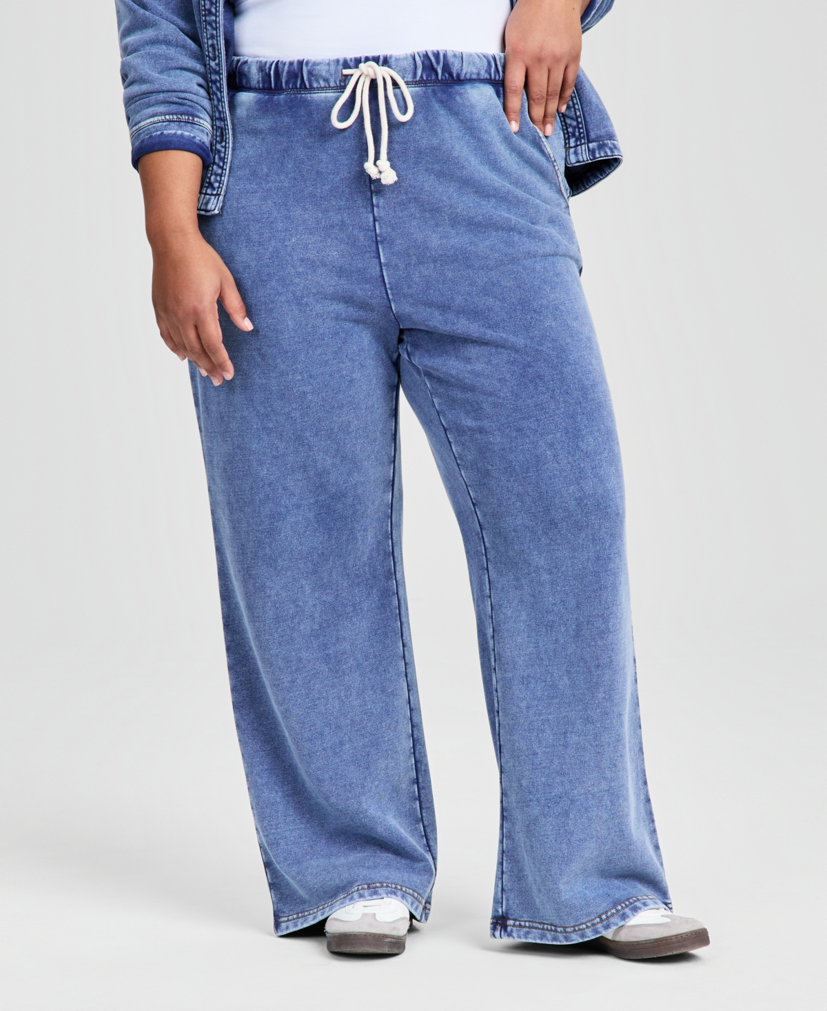 And Now This Trendy Plus French Terry Drawstring Pants, Macy's Exclusive