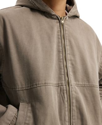 Men's Cropped Hooded Bomber