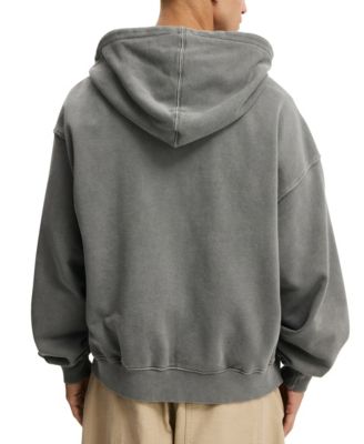 Men's Cropped Zip Up Hoodie