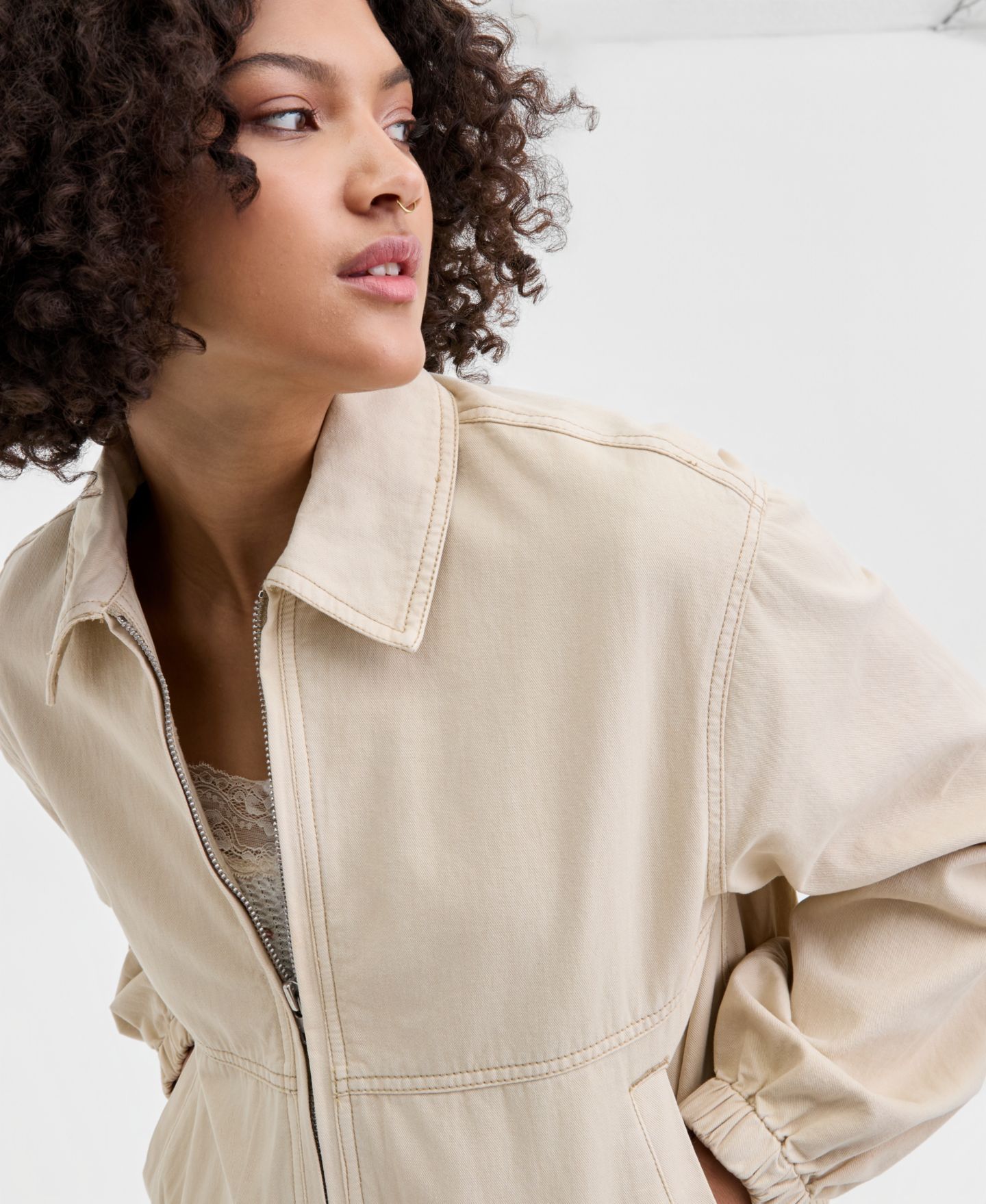 Женская куртка Free People Birdie Collared, цвет: Puff Pastry — фото 3