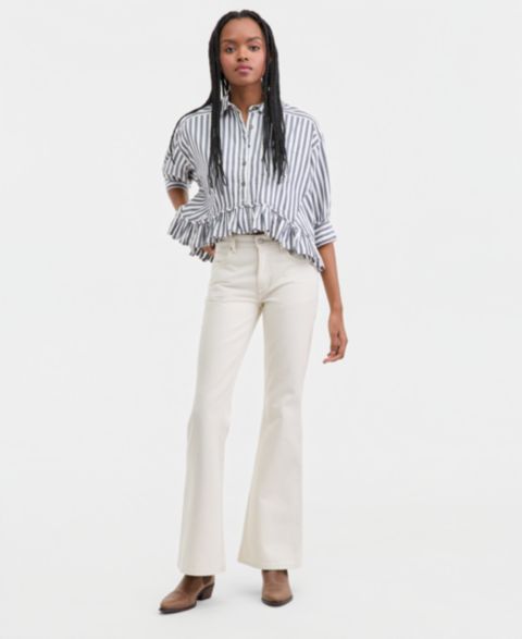 Женские джинсы Free People We The Free West Coast Relaxed, цвет: Lily Of The Valley