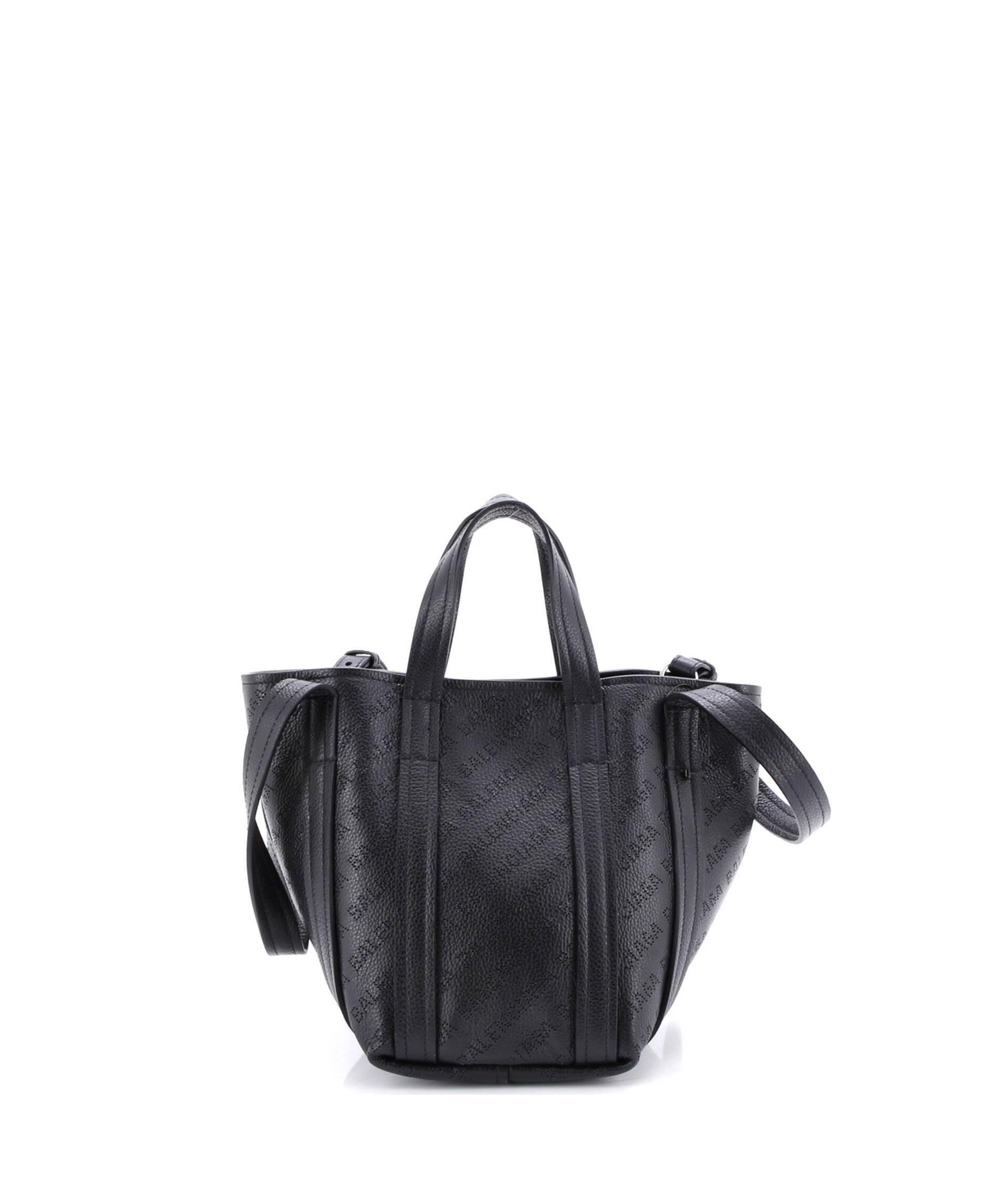 Pre-Owned Balenciaga Xs Everyday 2.0 North South Tote Logo Perforated Leather