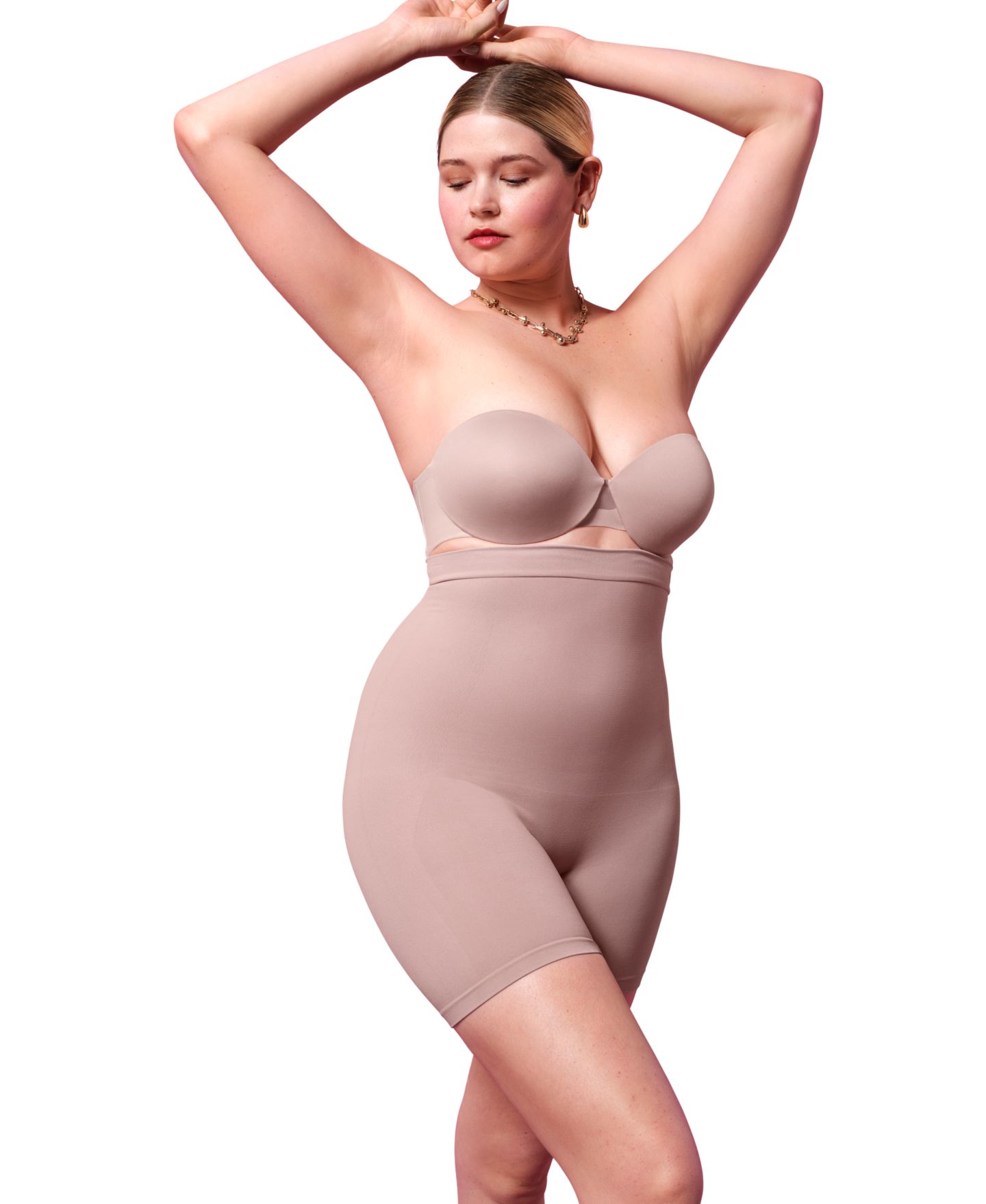 Maidenform Women's Seamless High Waist Thigh Slimmer DMS839, цвет: Чёрный — фото 6