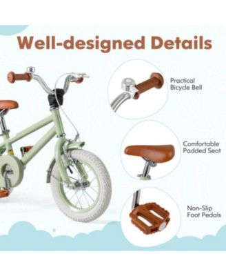 HONGGE 12 Inch Kids Bike with Adjustable Handlebar and Saddle