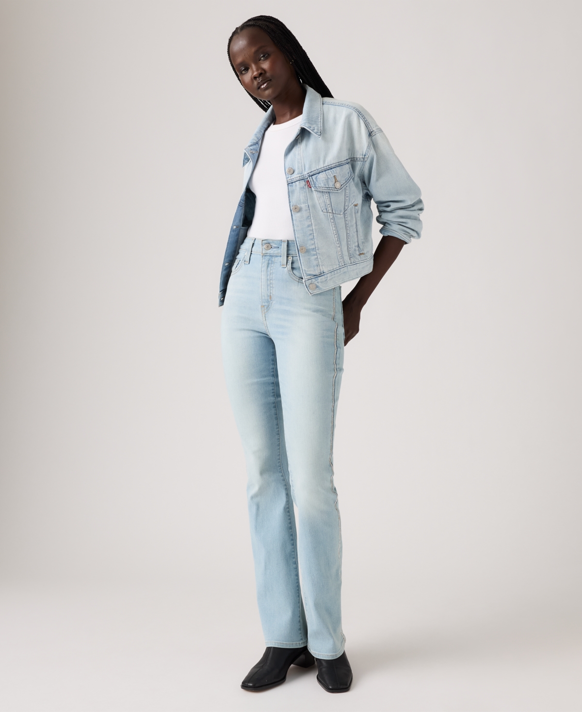 Levi's 725 Rhinestone High-waist Classic Stretch Bootcut Jeans