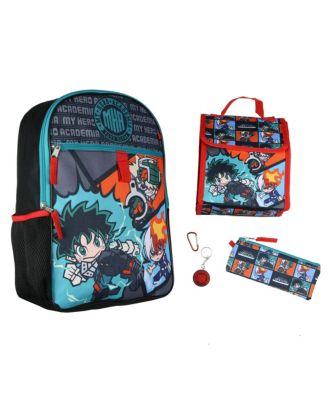 Backpack Deku Shoto Bakugo Kawaii Chibi 5 Piece Set School Bag