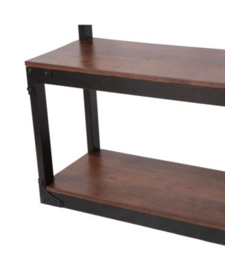 Streamdale Mango Wood Entryway Coat Rack Bench with Storage