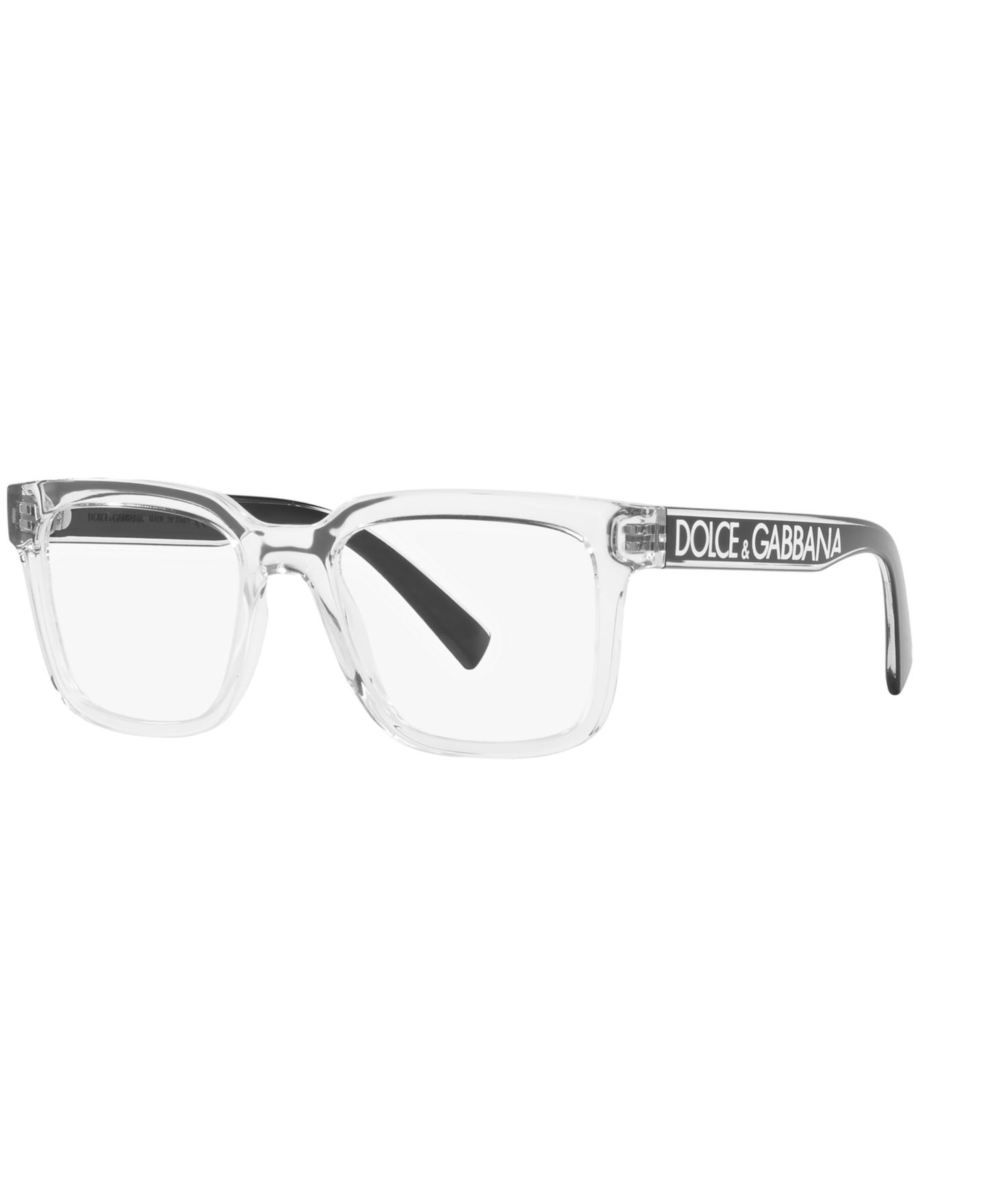Мужские очки Dolce&Gabbana Man Square Plastic DG5101 Eyeglasses, цвет: Прозрачный — фото 1