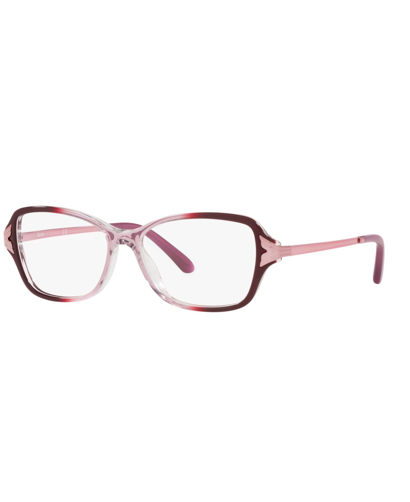 Женские очки Sferoflex Woman Cat Eye Plastic SF1576 Eyeglasses, цвет: Розовый градиентный — фото 1