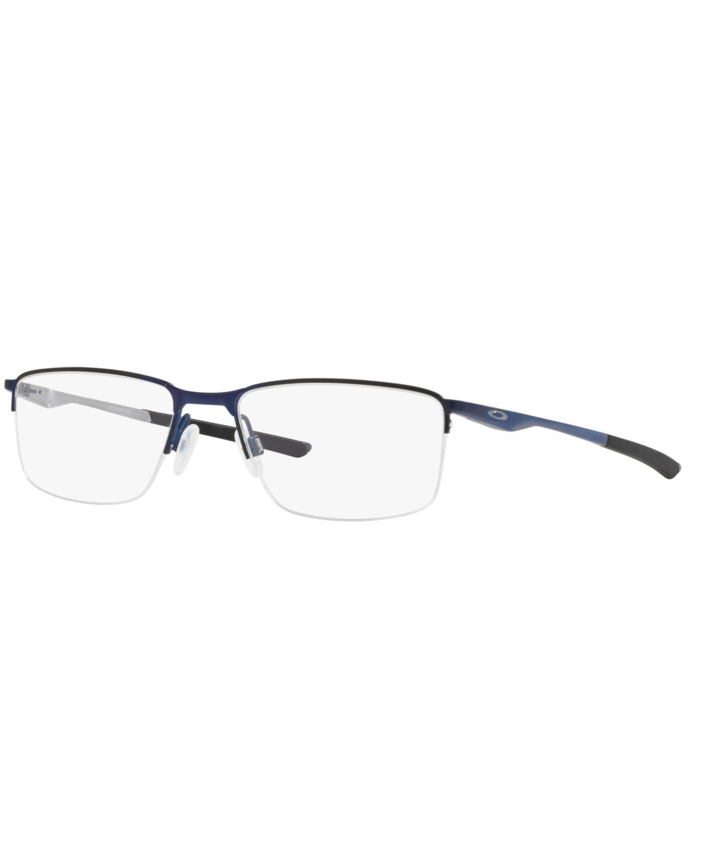 Мужские очки Oakley Man Rectangle Metal OX3218 Socket 5.5 Eyeglasses, цвет: Тёмный синий — фото 5