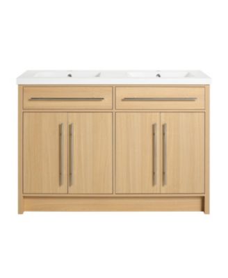 Bathroom Vanity with Resin Sink and Soft-Close Doors