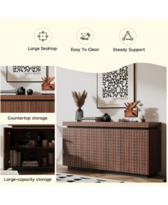 Streamdale Modern 4-Door Sideboard Buffet Cabinet