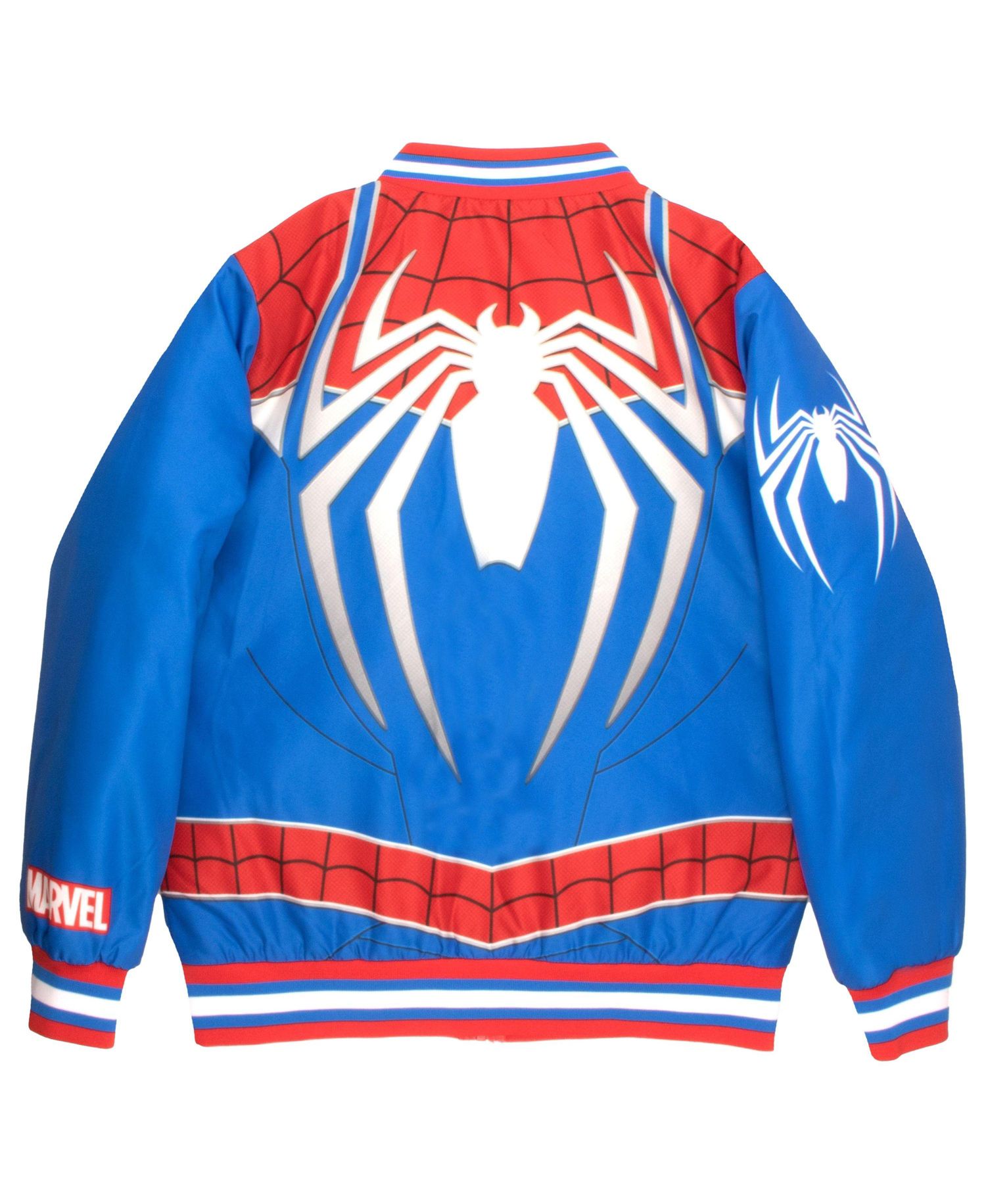 Marvel Little Boys Graphic Print Lightweight Varsity Bomber Jacket