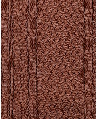 Men's Organic Mock Neck Cable Sweater