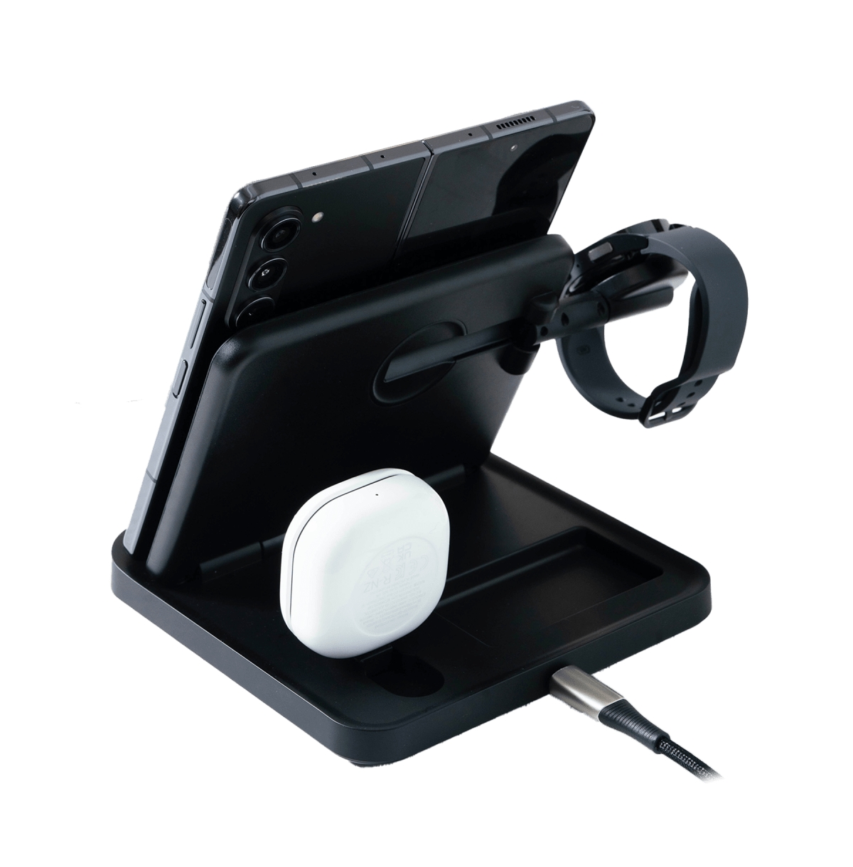 prodigee Trio Fold Station 3 in 1 Charger for Samsung Devices