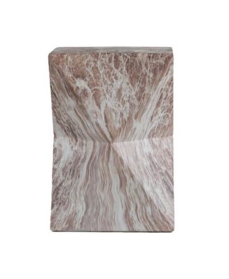 Streamdale Cement Outdoor Accent Table - Terrazzo Style