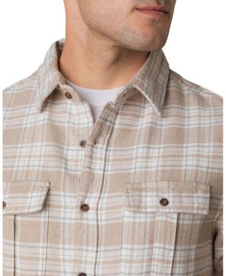 Men's Organic Flannel Double Pocket Button Down Shirt