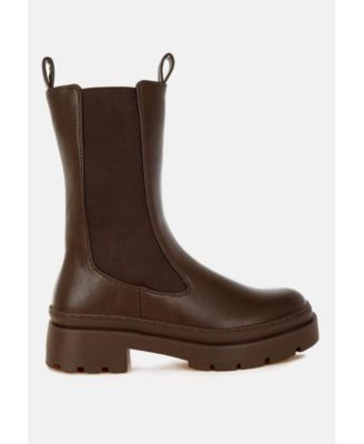 Women's Jolt Elasticated Gussets Lug Sole Boots