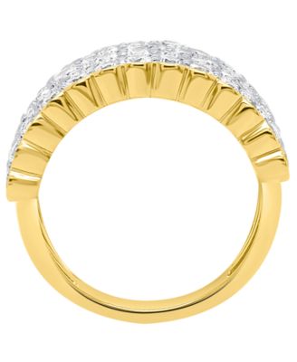 Lab-Grown Diamond Ring (3.ct. t.w.) in 14k Gold Plated Sterling Silver