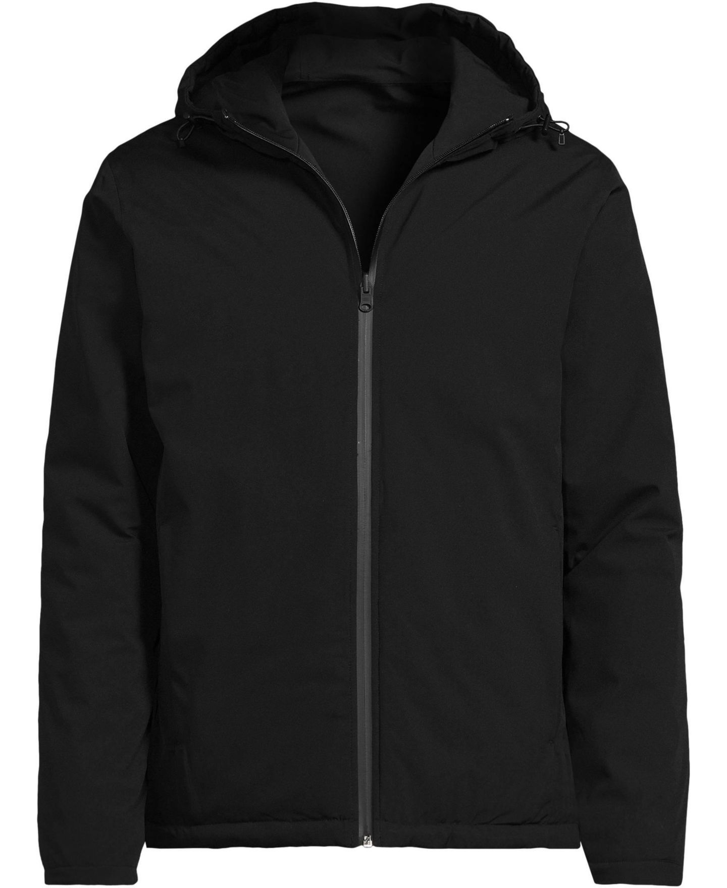 Мужская куртка Lands' End Weatherproof Reversible Hooded, цвет: Чёрный / Тёмно-синий — фото 3
