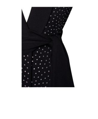 Women's Visionary Crystal Embellished Black Blazer Jacket
