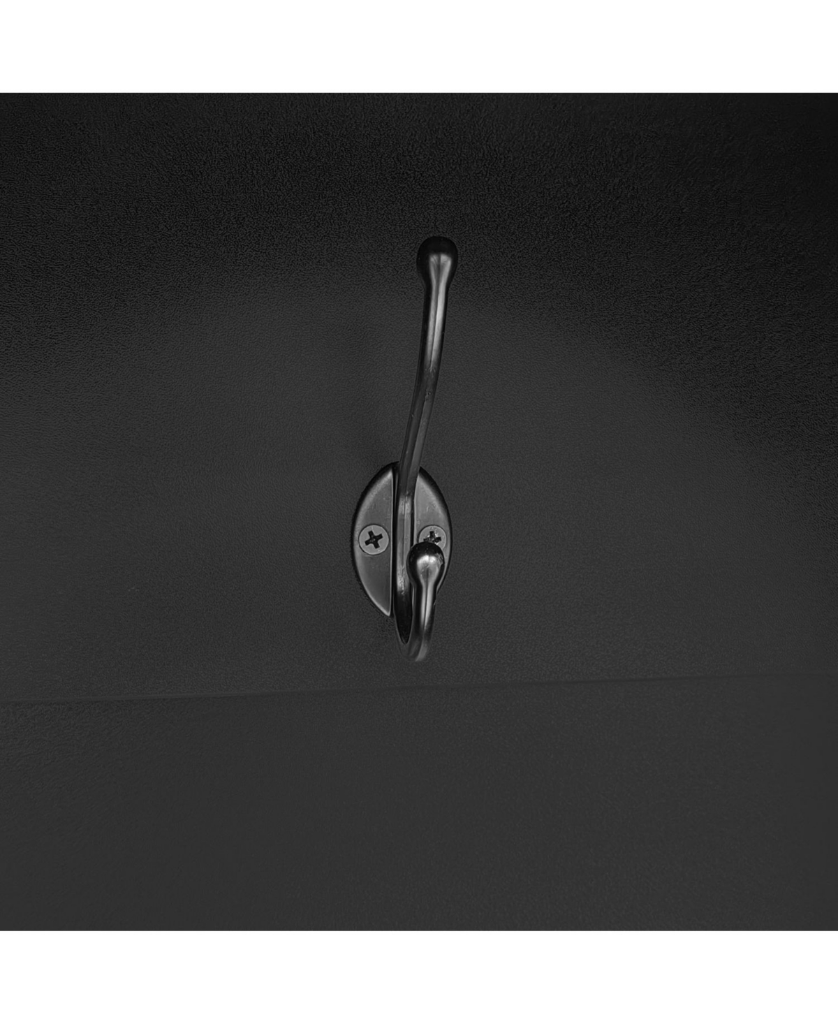 Streamdale Farmhouse Hall Tree Bench Shoe Cabinet - Walnut & Black