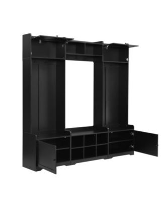 Modern Hall Tree with Shoe Storage & Bench