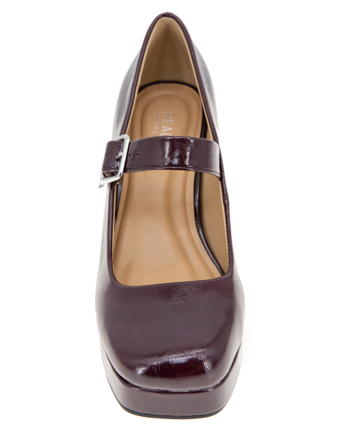 Kenneth Cole Reaction Klair Jewels Platform Mary-jane Pumps In Burgundy