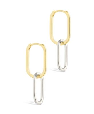 Raleigh Link Drop Hoop Earrings