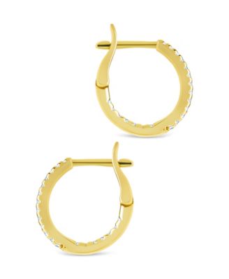 Sterling Silver Lilia CZ Infinity Hoops - .5"