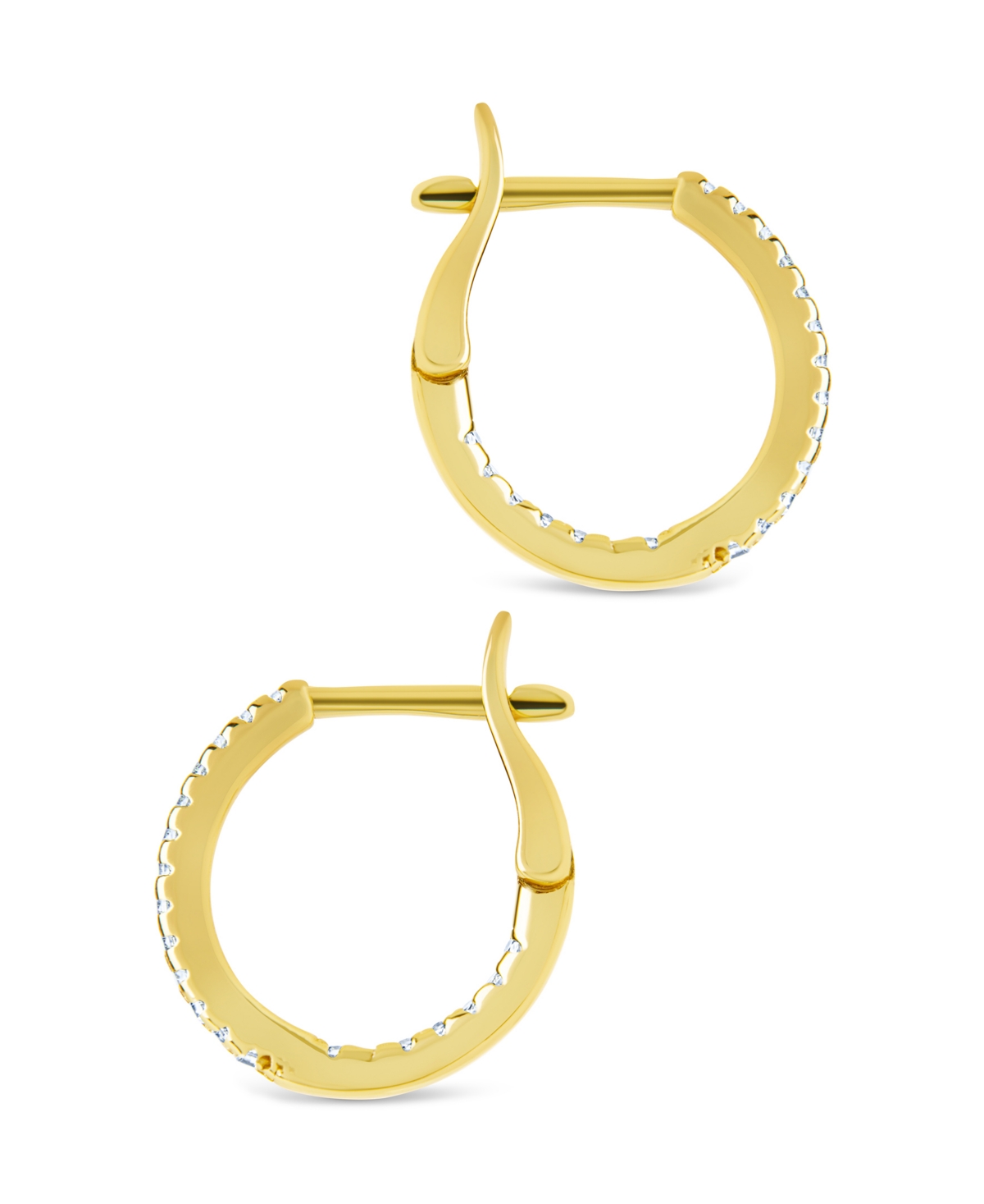 Sterling Forever Silver Lilia Cz Infinity Hoops - .5"