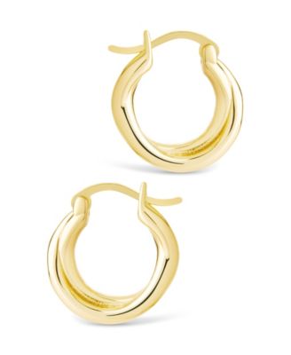 Sterling Silver Janice Twisted Hoop Earrings
